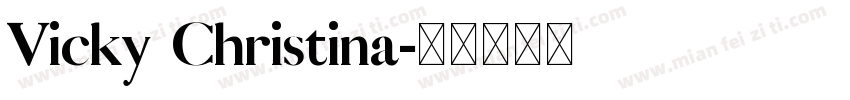 Vicky Christina字体转换